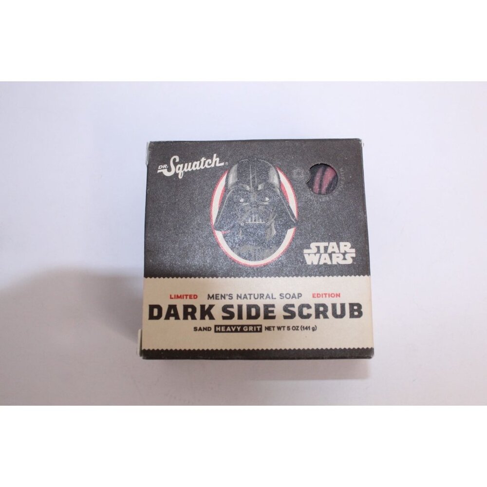 Dr. Squatch Star Wars Dark Side Heavy Grit Scrub Scented Soap‎ 5 oz. Limited NIB